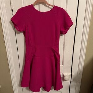 Essentiel Antwerp Fuchsia Pink Fit and Flare Dress Estimated Small